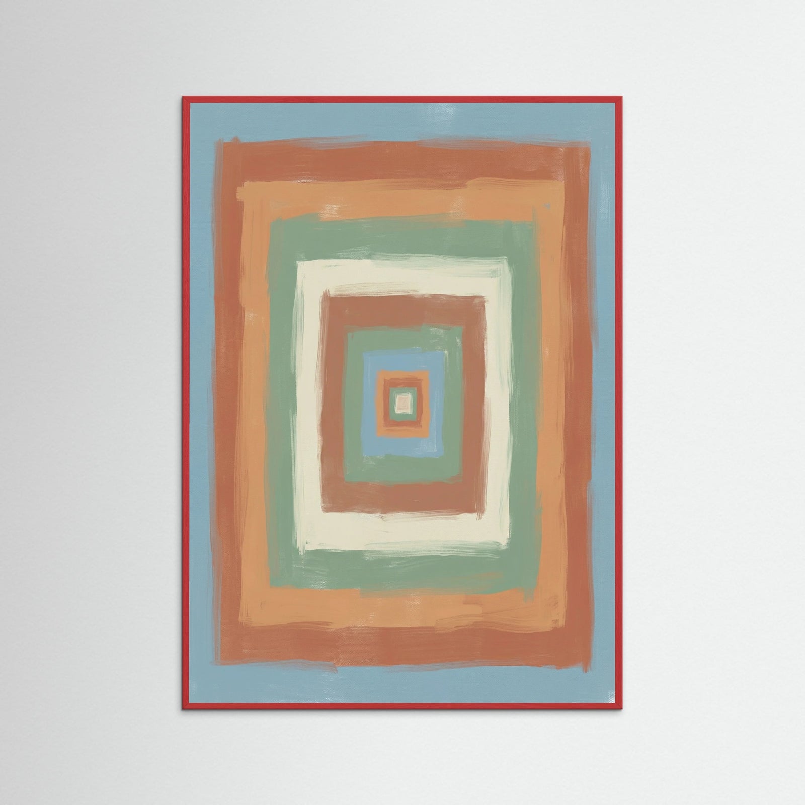 Red Wood Striped Horizons