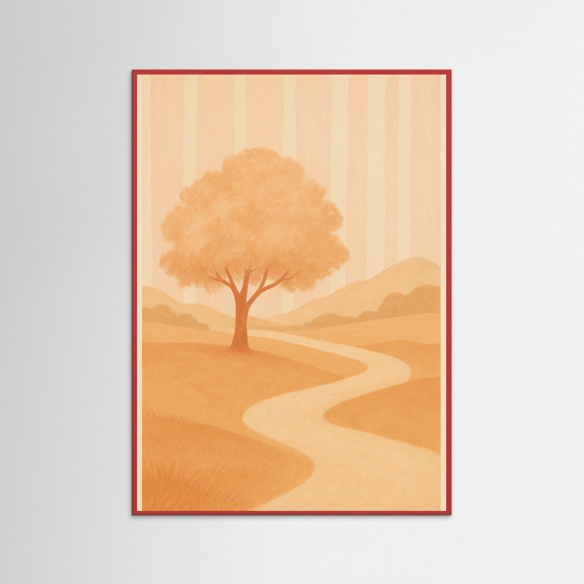 Red Wood Stripes and Silence