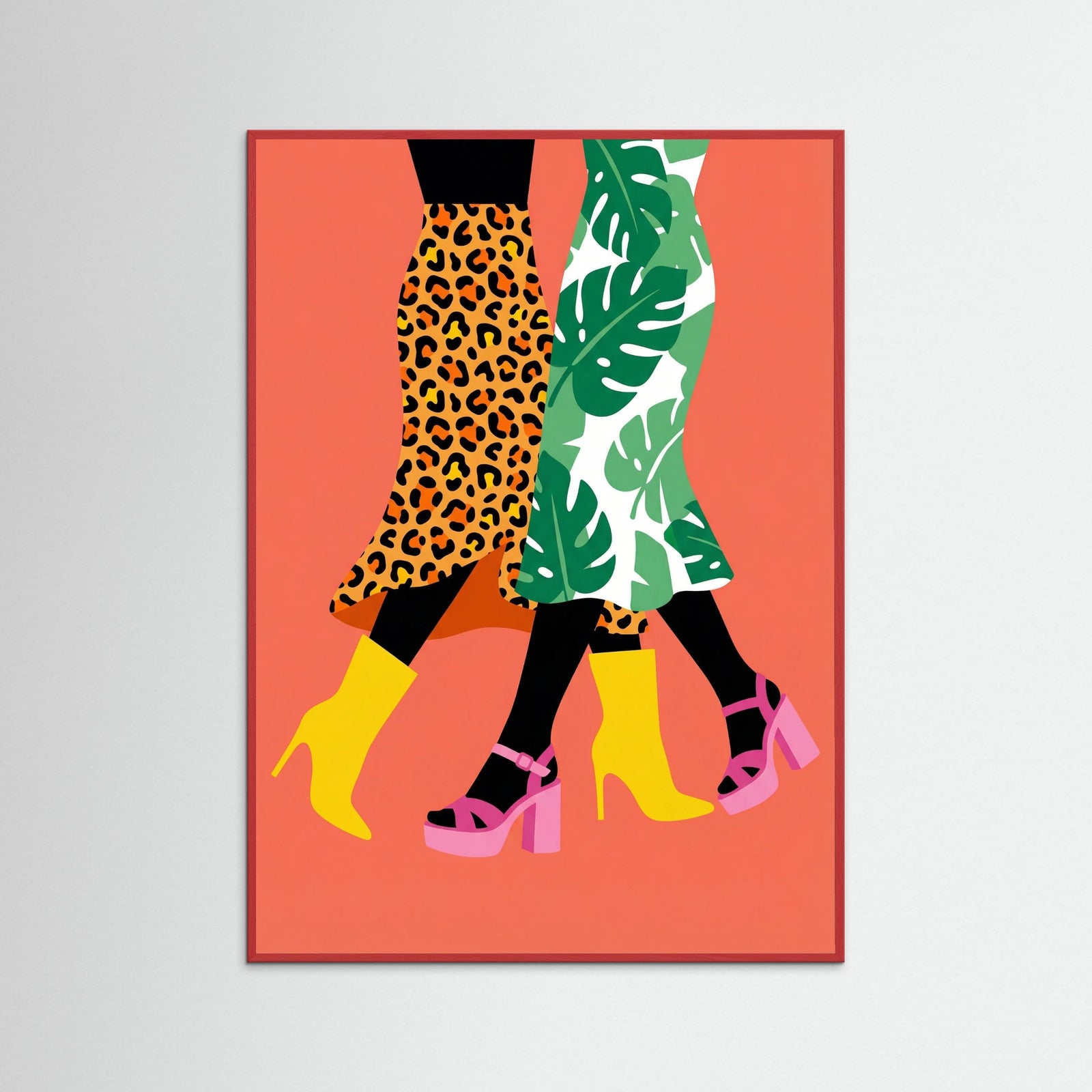 Red Wood Stylish Strides