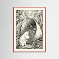 Red Wood Submerged Moomin Home