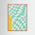 Red Wood Summer Line Drying Fabric Poster