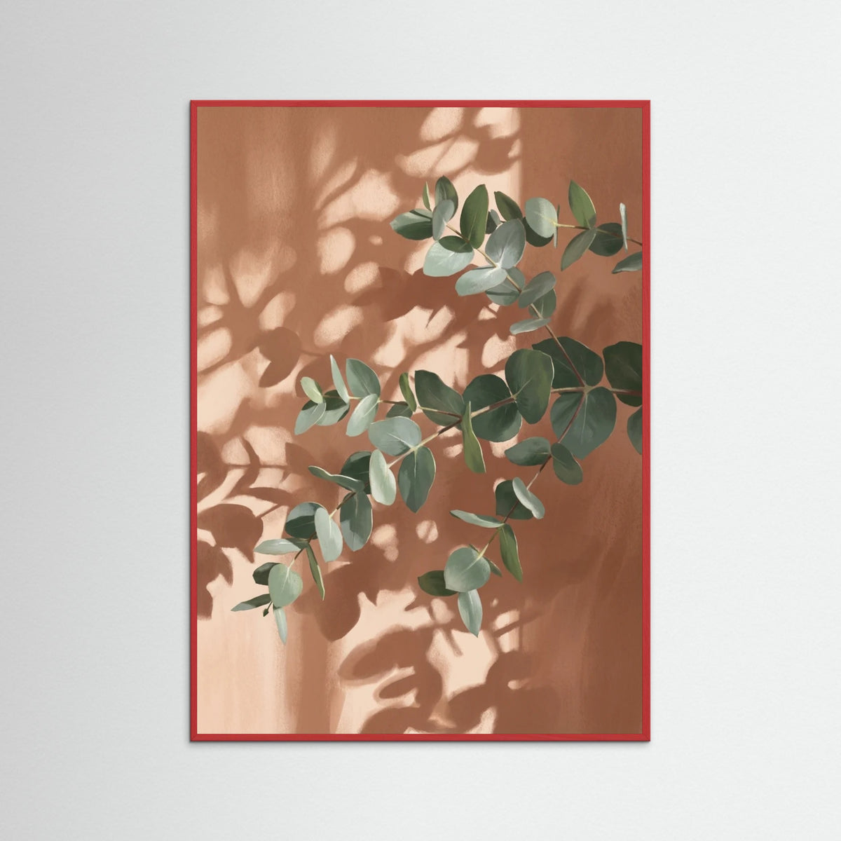 Red Wood Sunlit Fronds