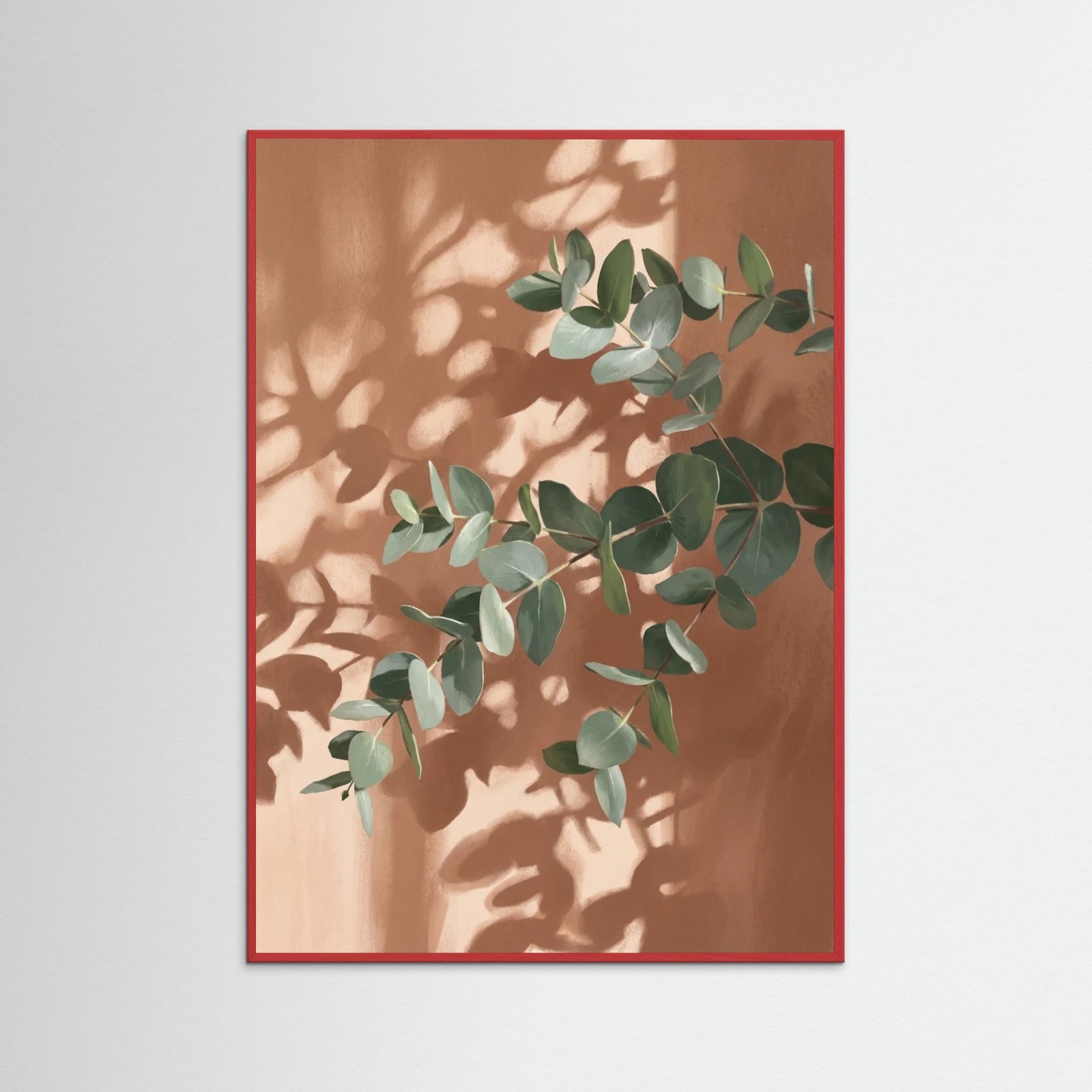Red Wood Sunlit Fronds