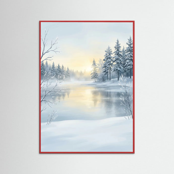 Red Wood Sunlit Serenity