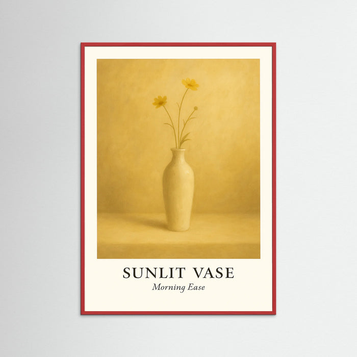 Red Wood Sunlit vase