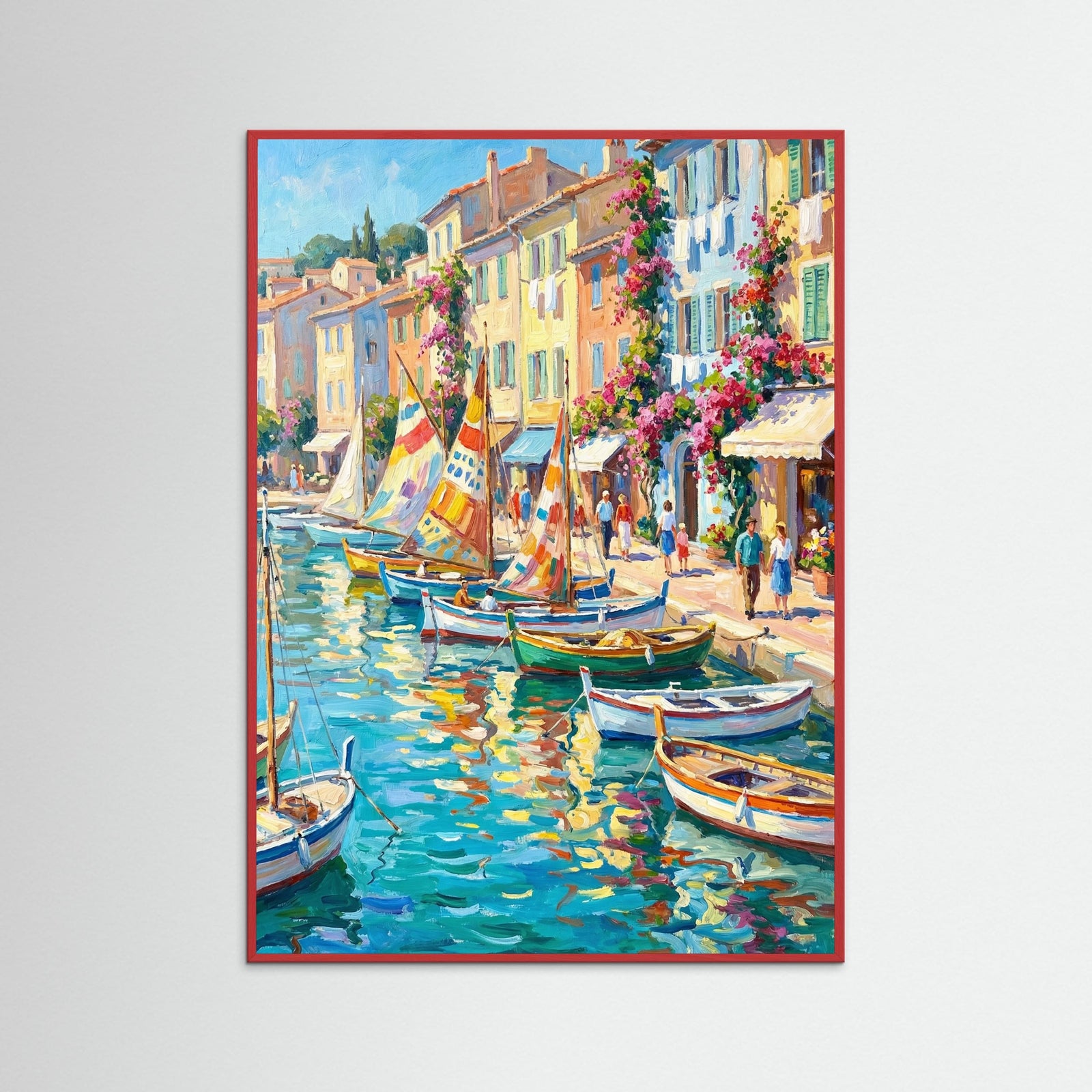 Red Wood Sunny Seaside Balcony