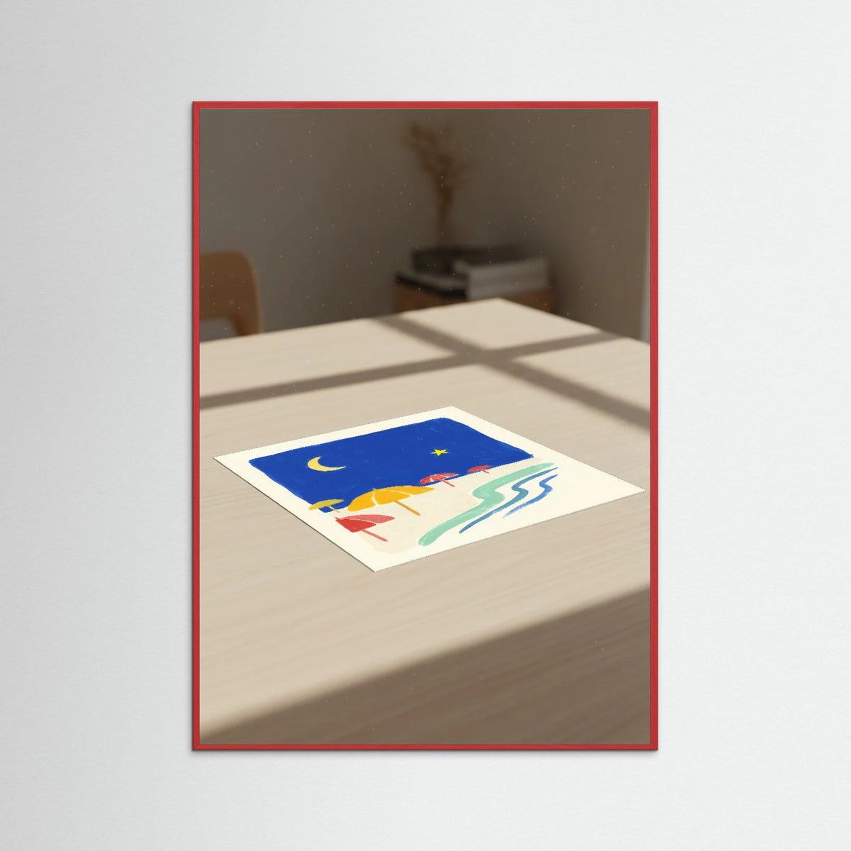 Red Wood Sunny Seaside Bliss