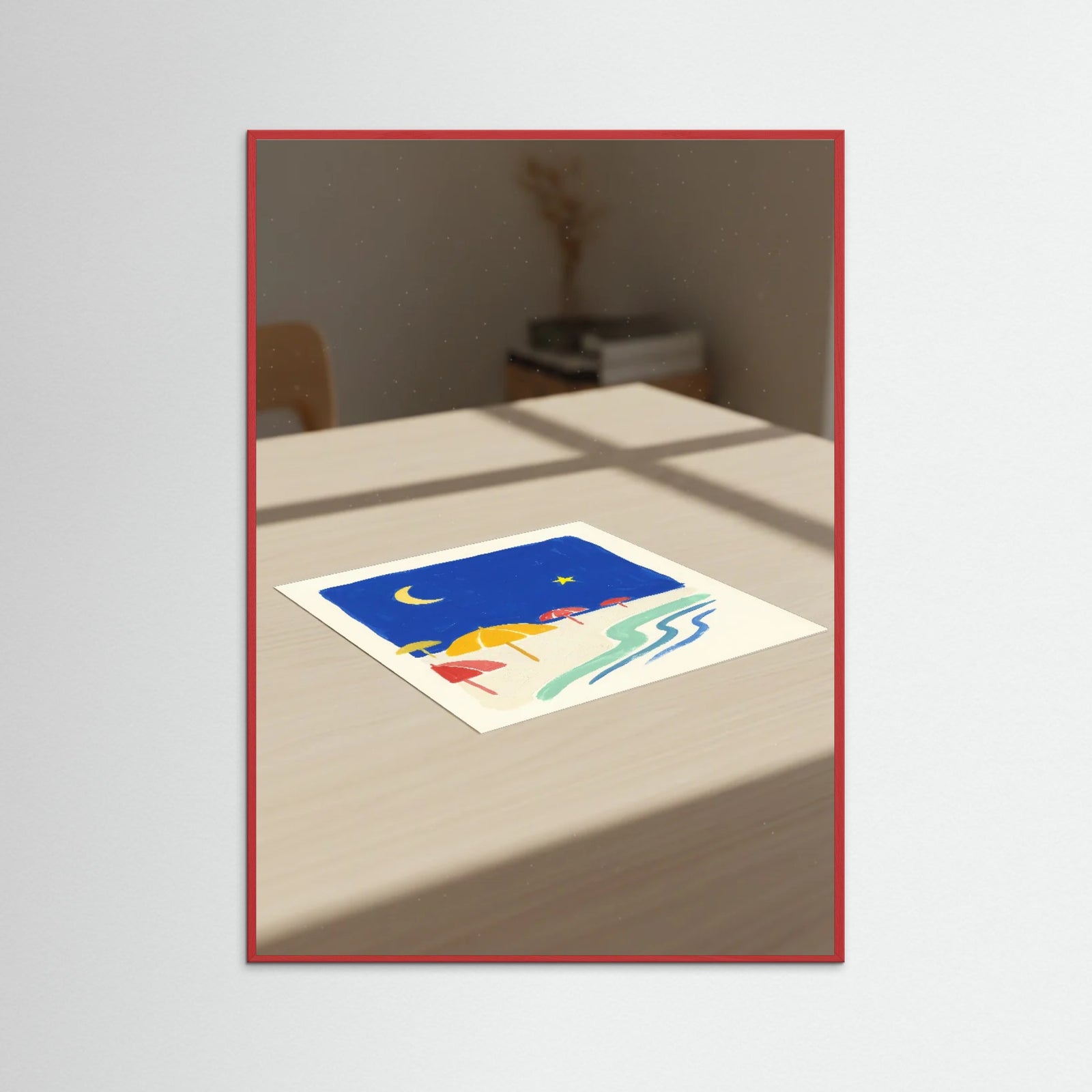 Red Wood Sunny Seaside Bliss