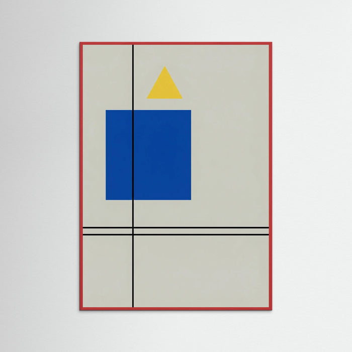Red Wood Suprematist Balance