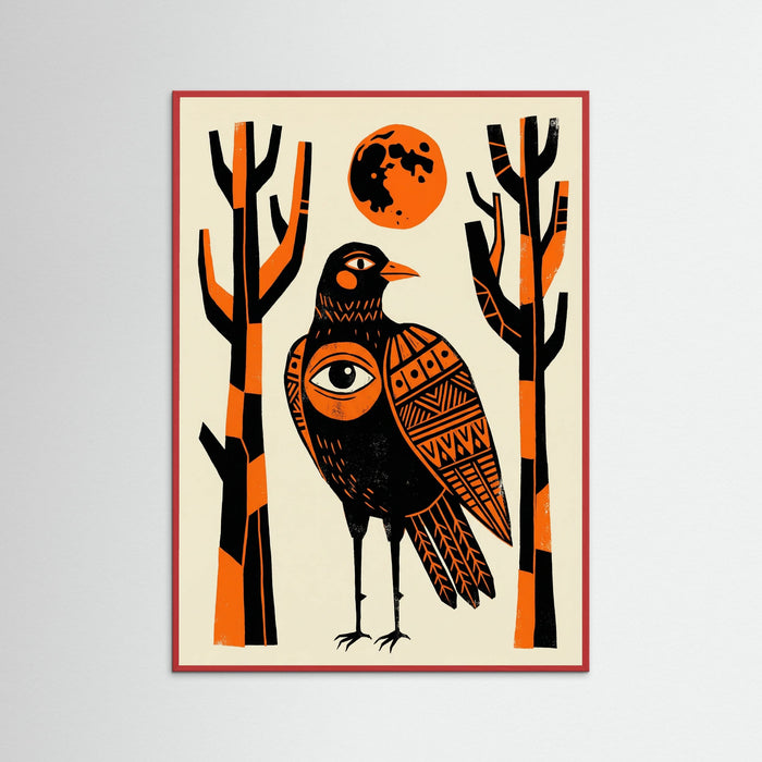 Red Wood Symbolic Grid Tales