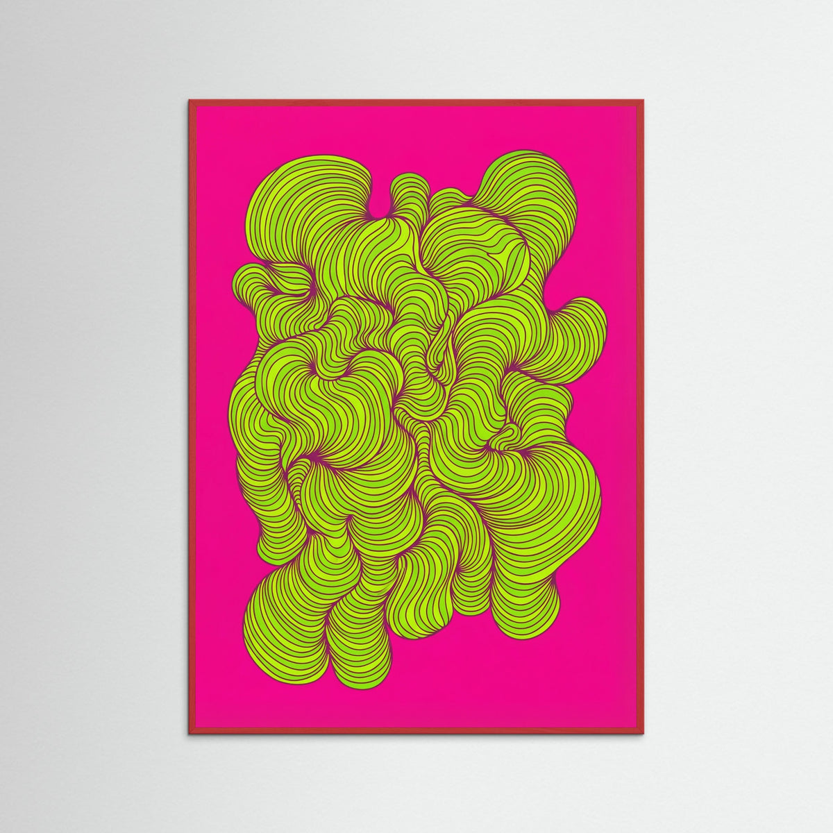 Red Wood Tangled Oranges