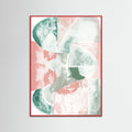 Red Wood Terra & Teal 1 Poster