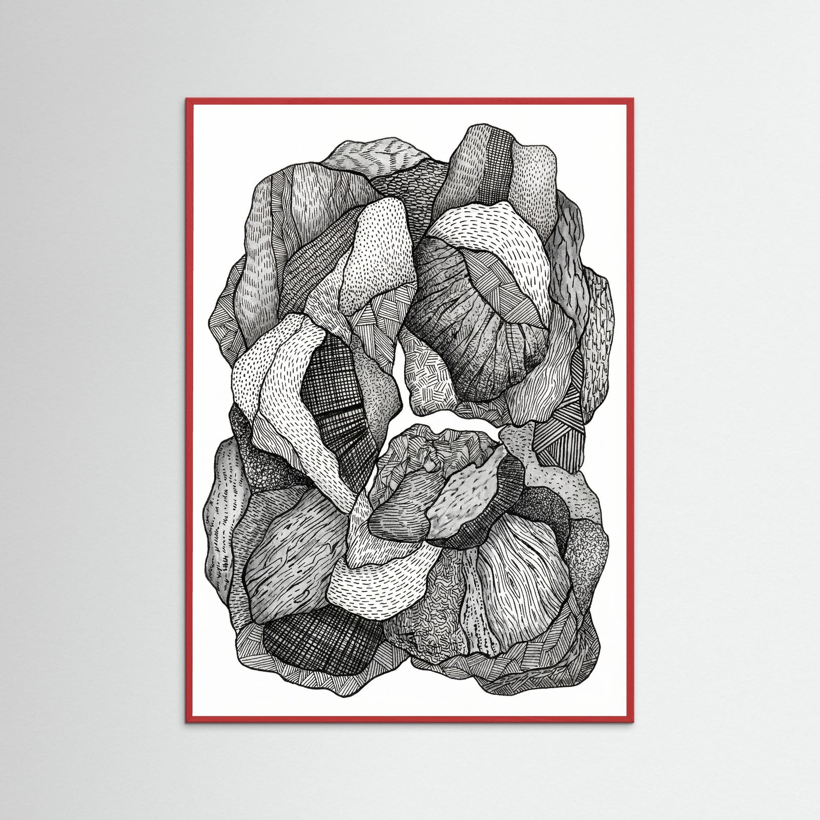 Red Wood Textural Flow