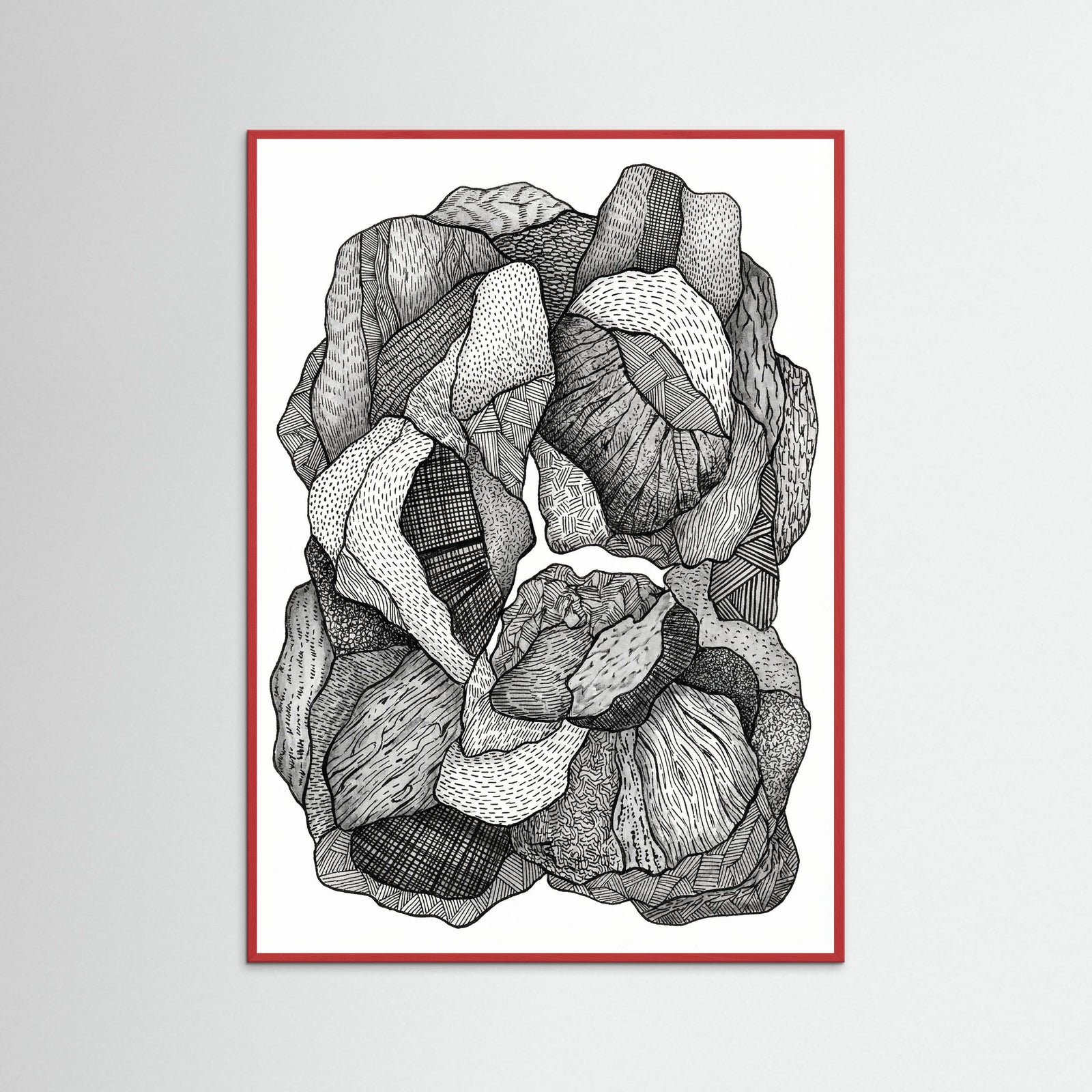 Red Wood Textural Flow