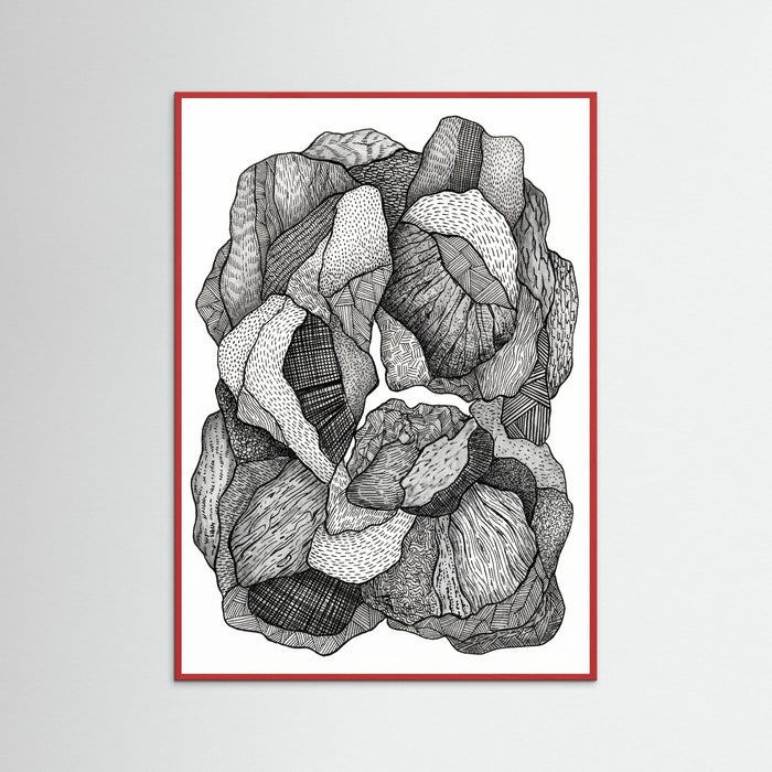 Red Wood Textural Flow