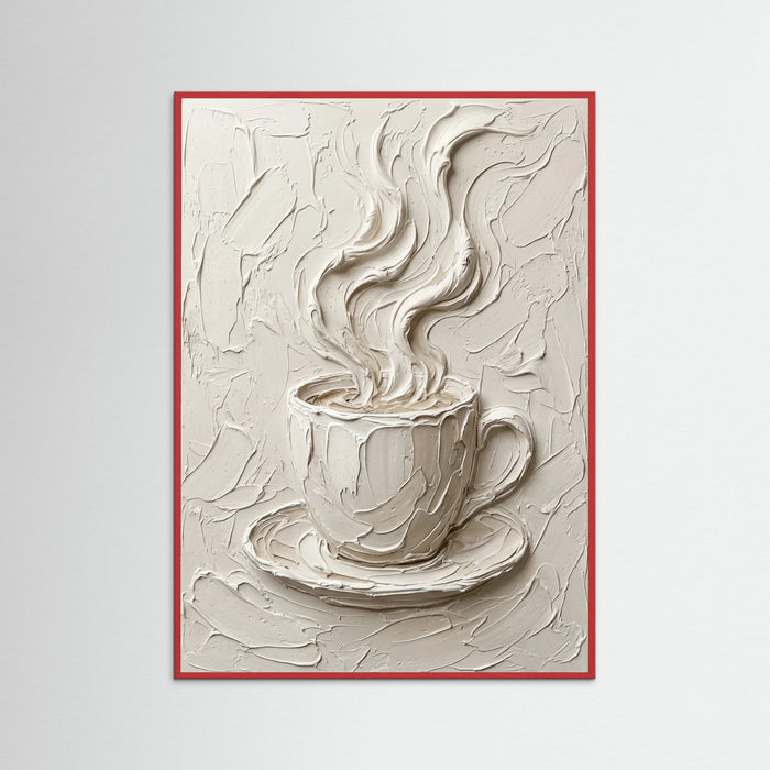 Red Wood Textured Elegance
