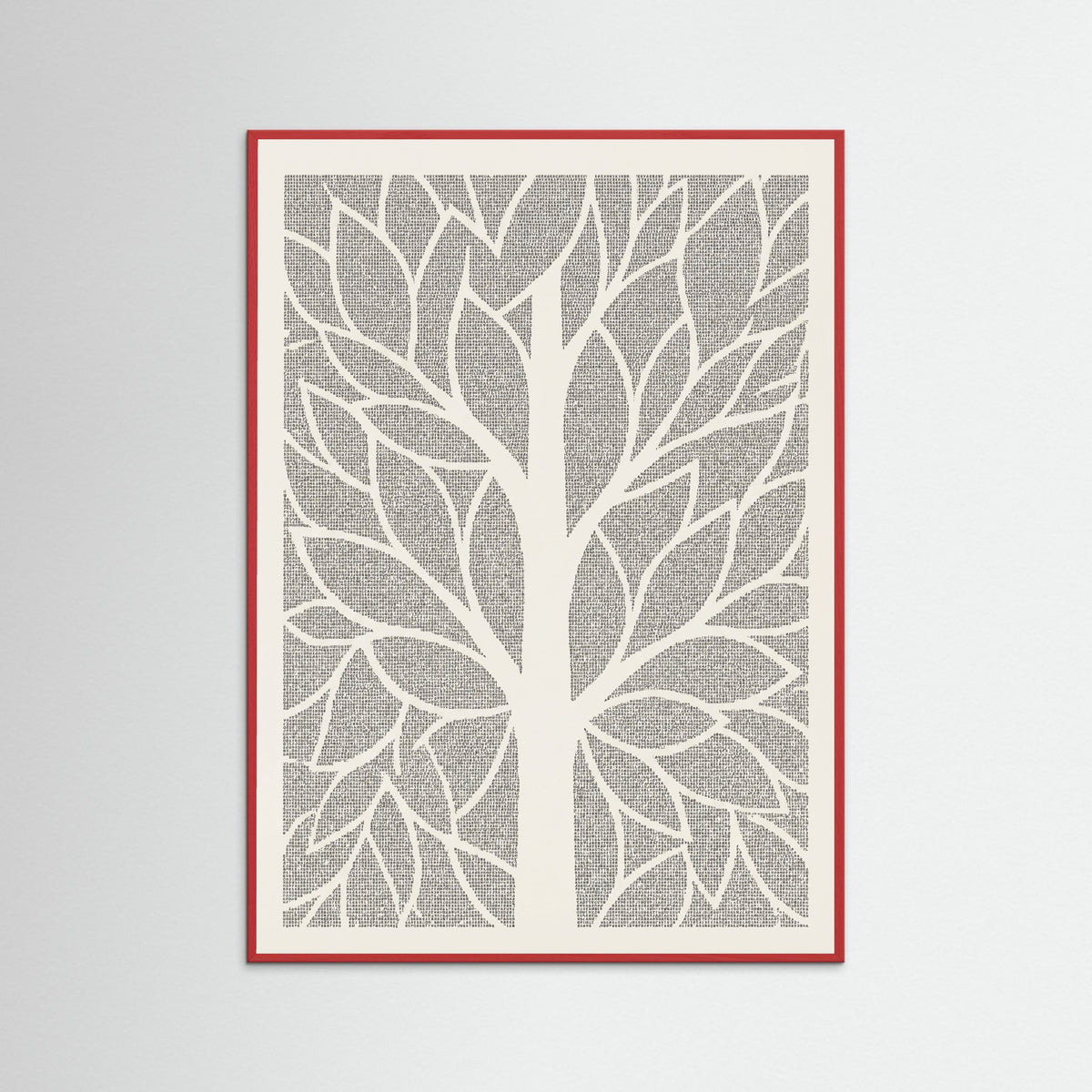 Red Wood Textured Voids