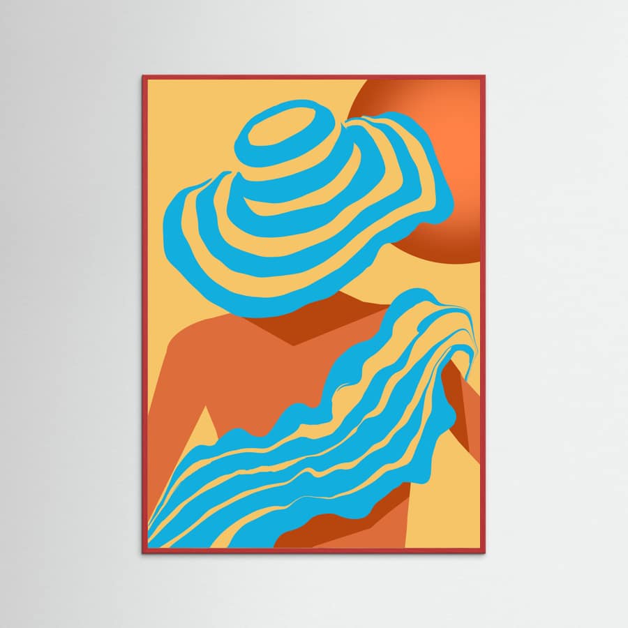 The Blue Sarong Poster – poster en kunstdruk