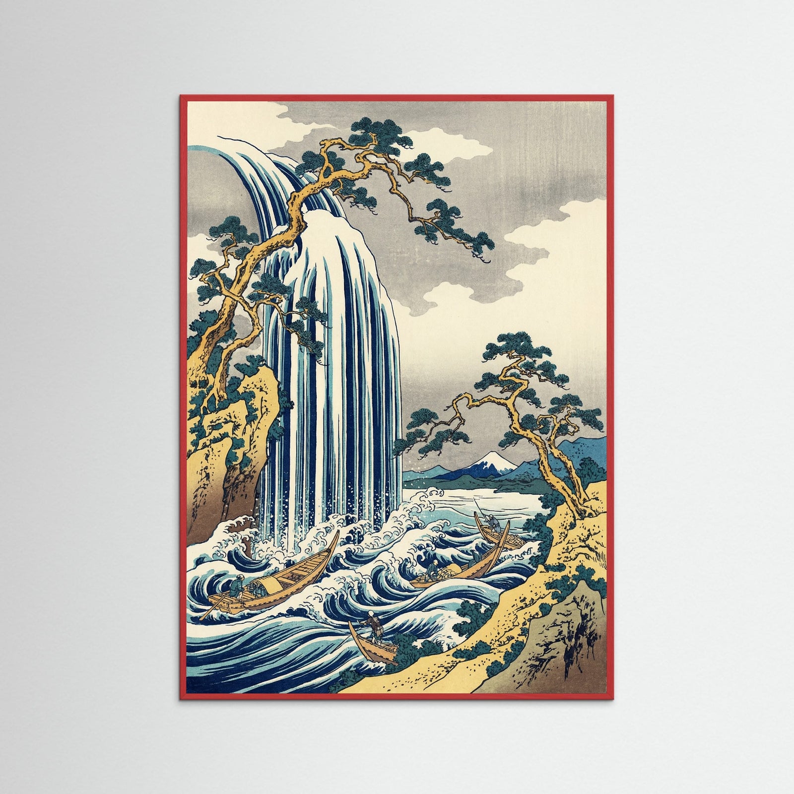 Red Wood The Great Wave