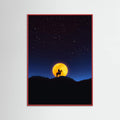 Red Wood The Rider and the Moon Poster