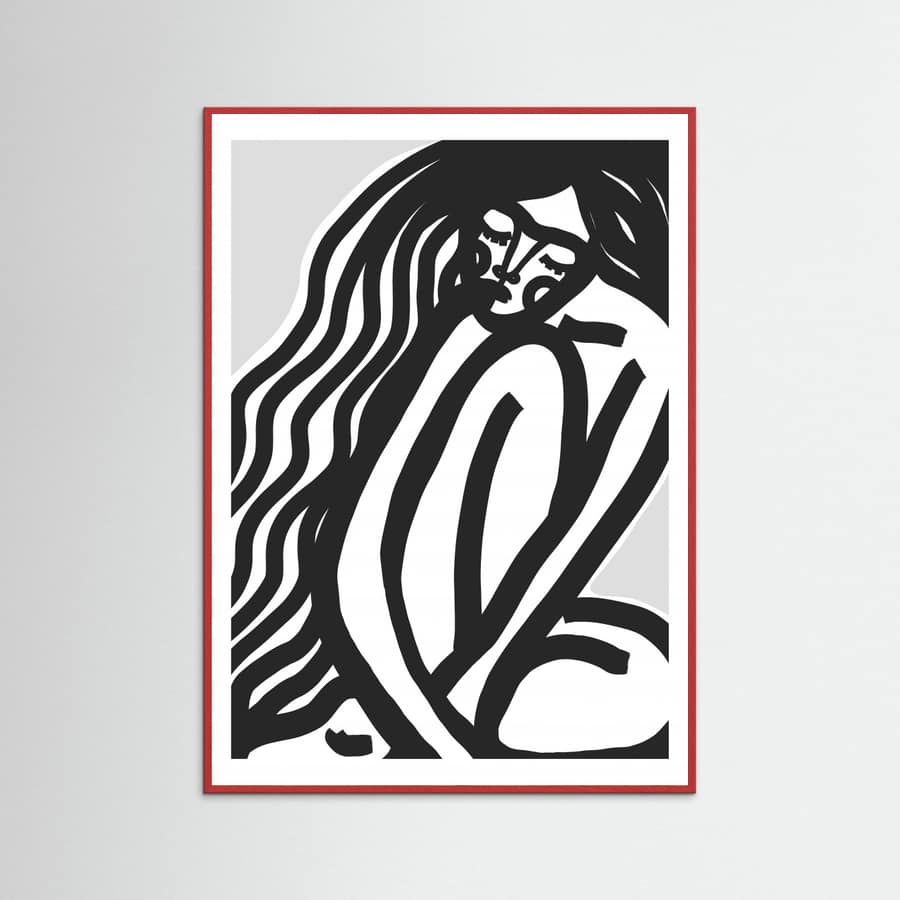 The Silence (Black) Poster – plakat og kunsttryk