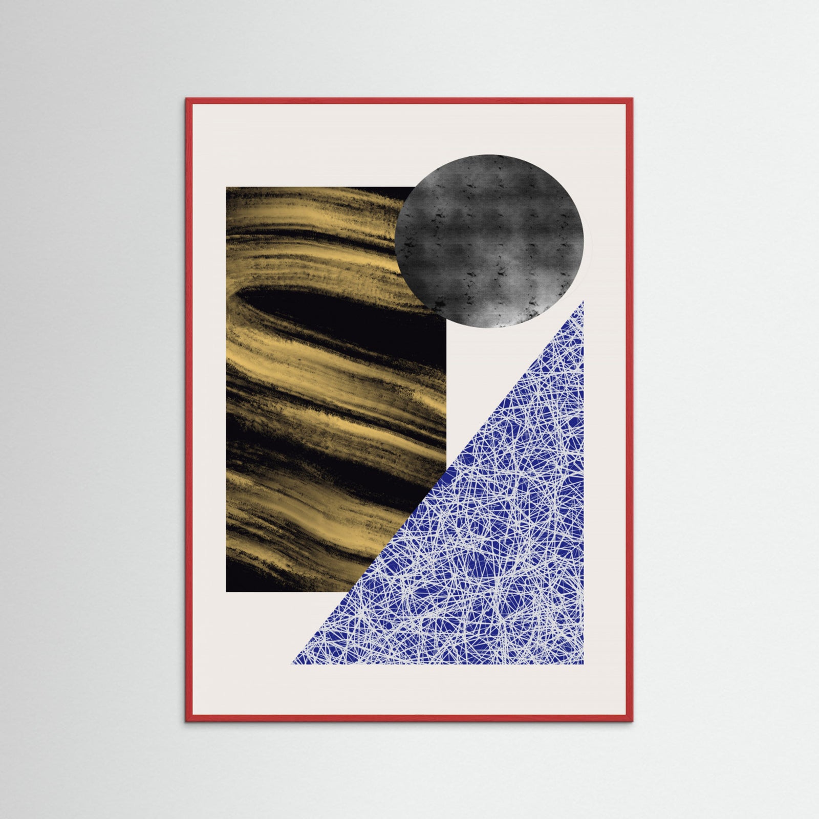 Red Wood The Three Shapes Poster