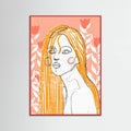 The Tulip Girl (Peach) -juliste – juliste ja taidepainatus