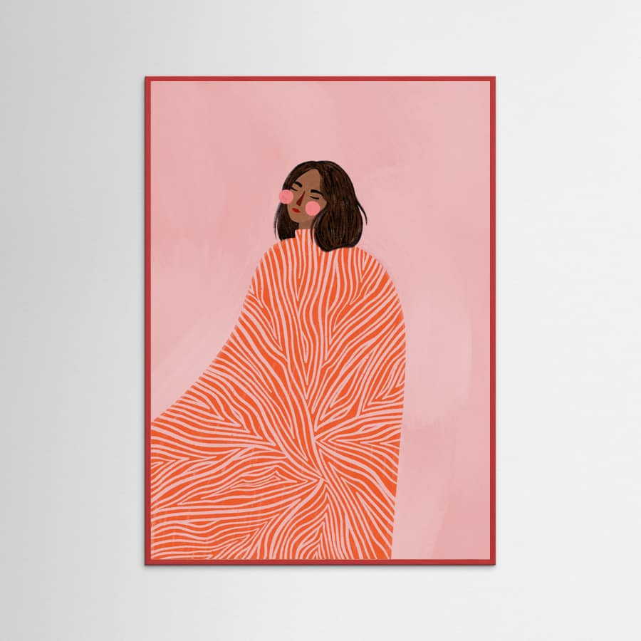 The Woman With the Swirls Poster – poster and art print