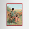 Red Wood Thoughtful Pause