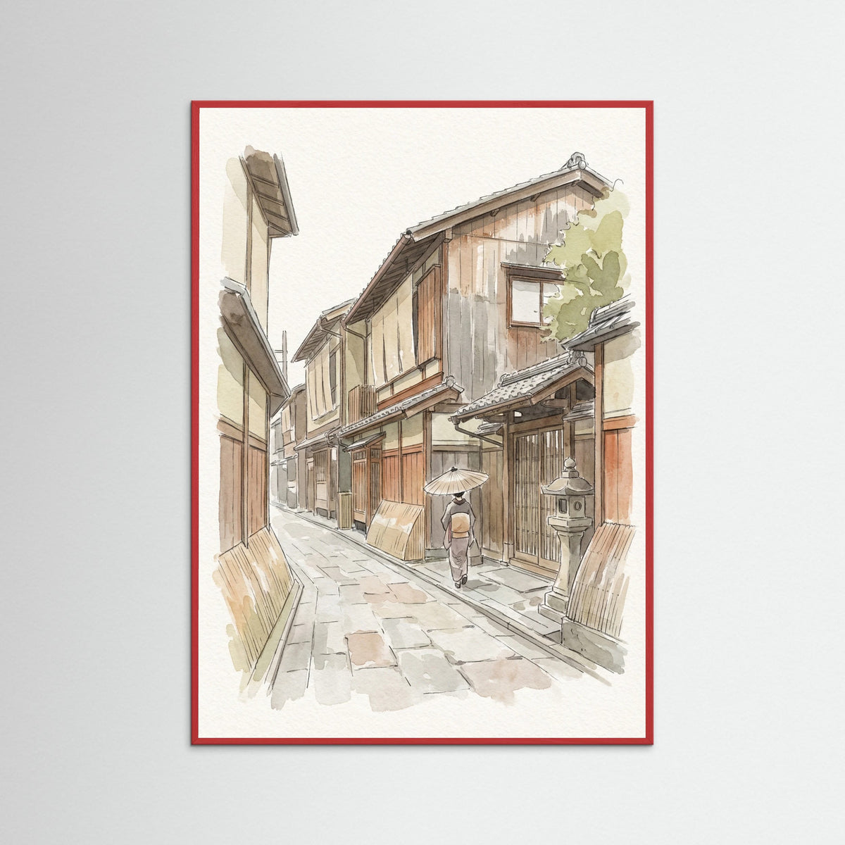 Red Wood Tokyo Streetscape