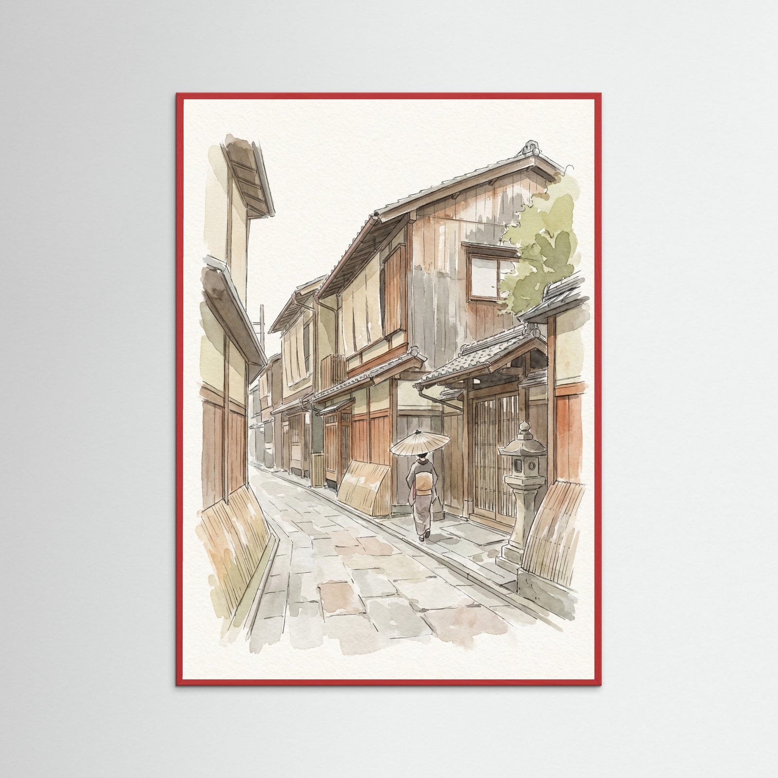 Red Wood Tokyo Streetscape