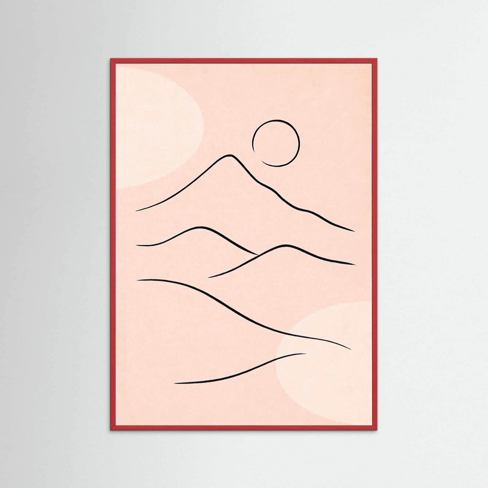 Red Wood Tranquil Outline