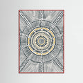 Red Wood Tribal Sun Poster