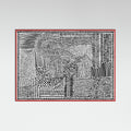 Red Wood Tribal Tapestry Poster