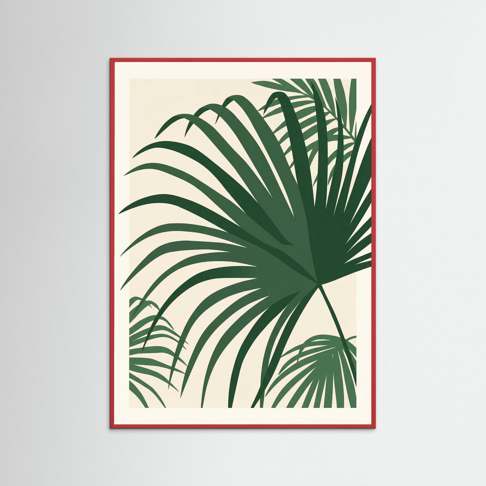 Red Wood Tropical Silhouette