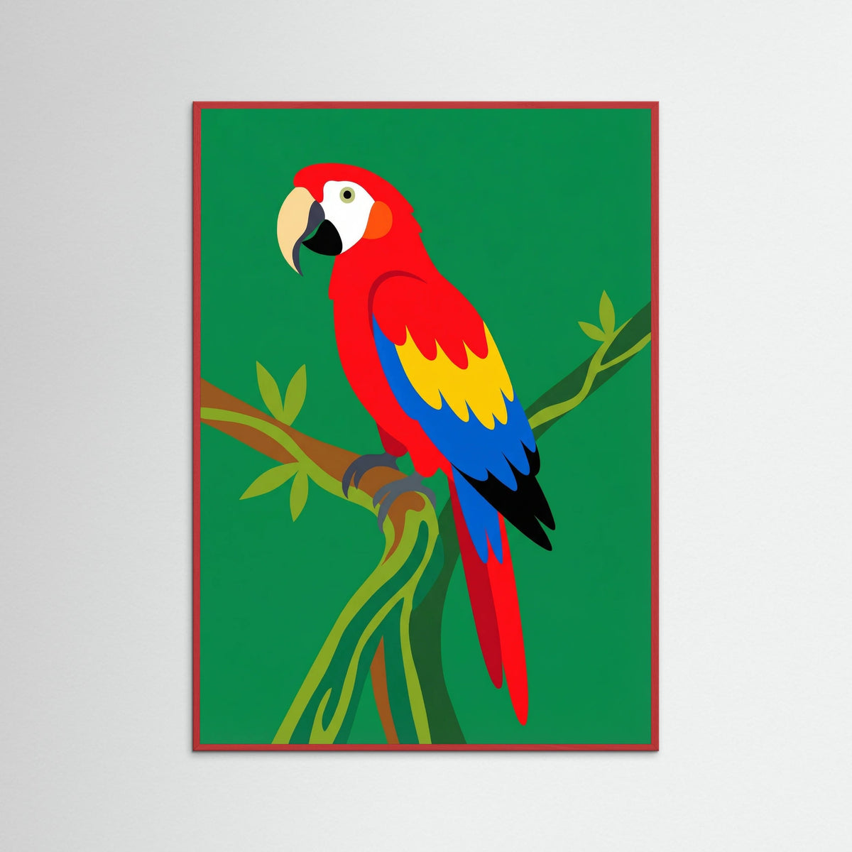 Red Wood Tropical Toucan