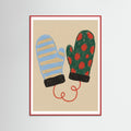 Red Wood Two Tone Slippers