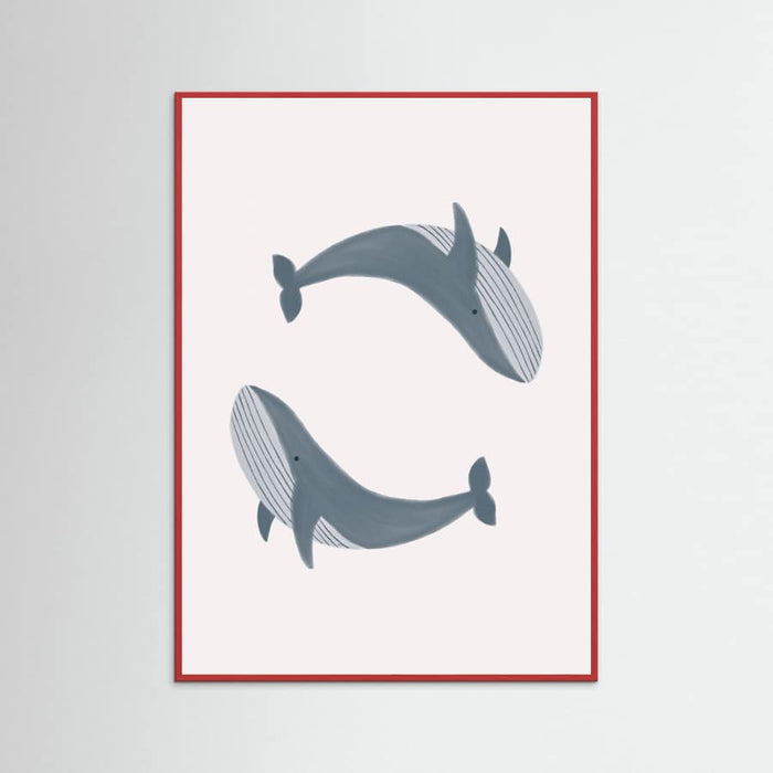 Two Whales Poster – Poster und Kunstdruck