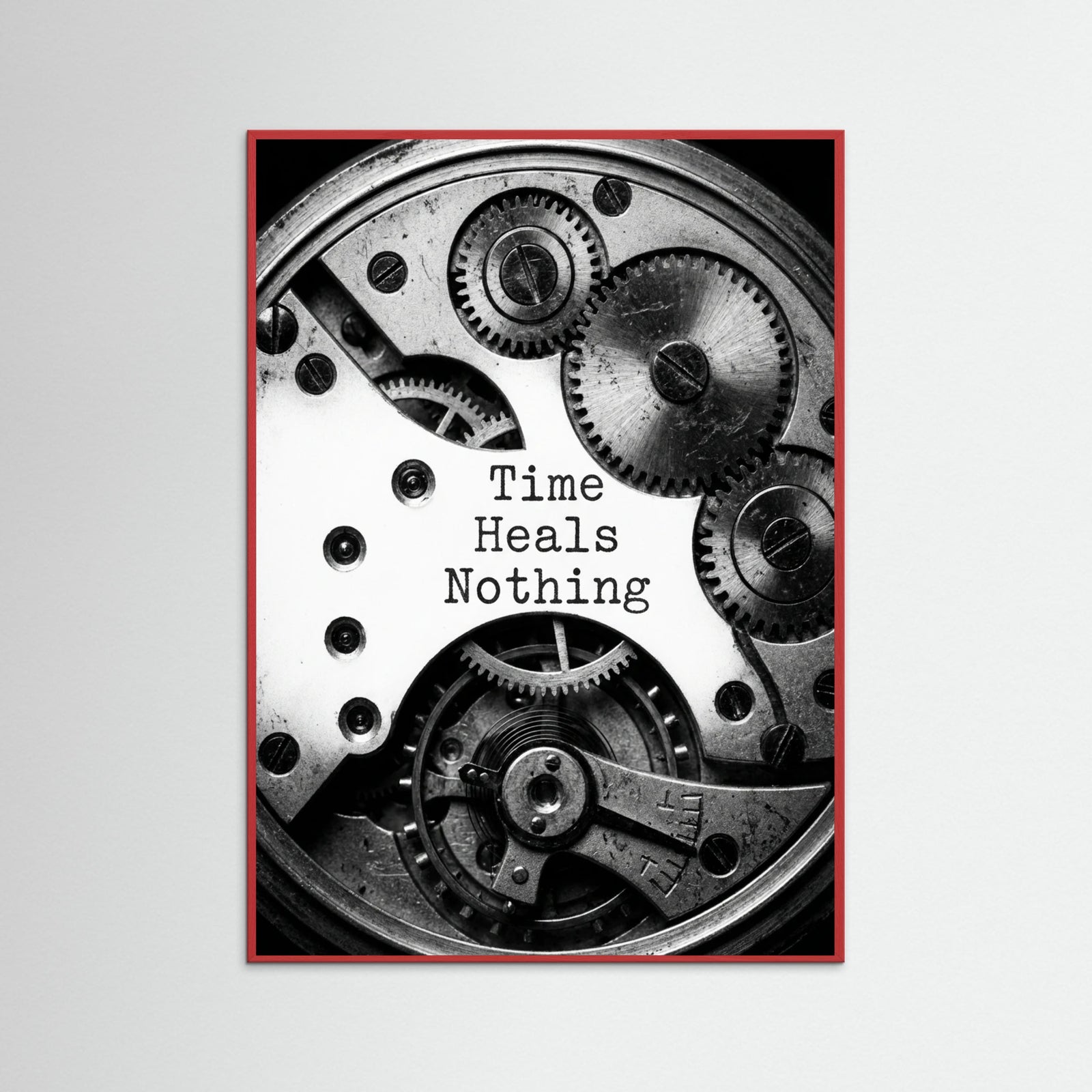 Red Wood Typed Expression