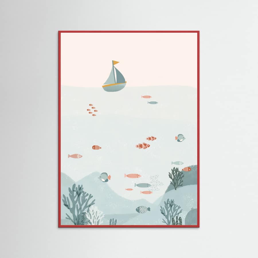 Under the Blue Sea Poster – Poster und Kunstdruck