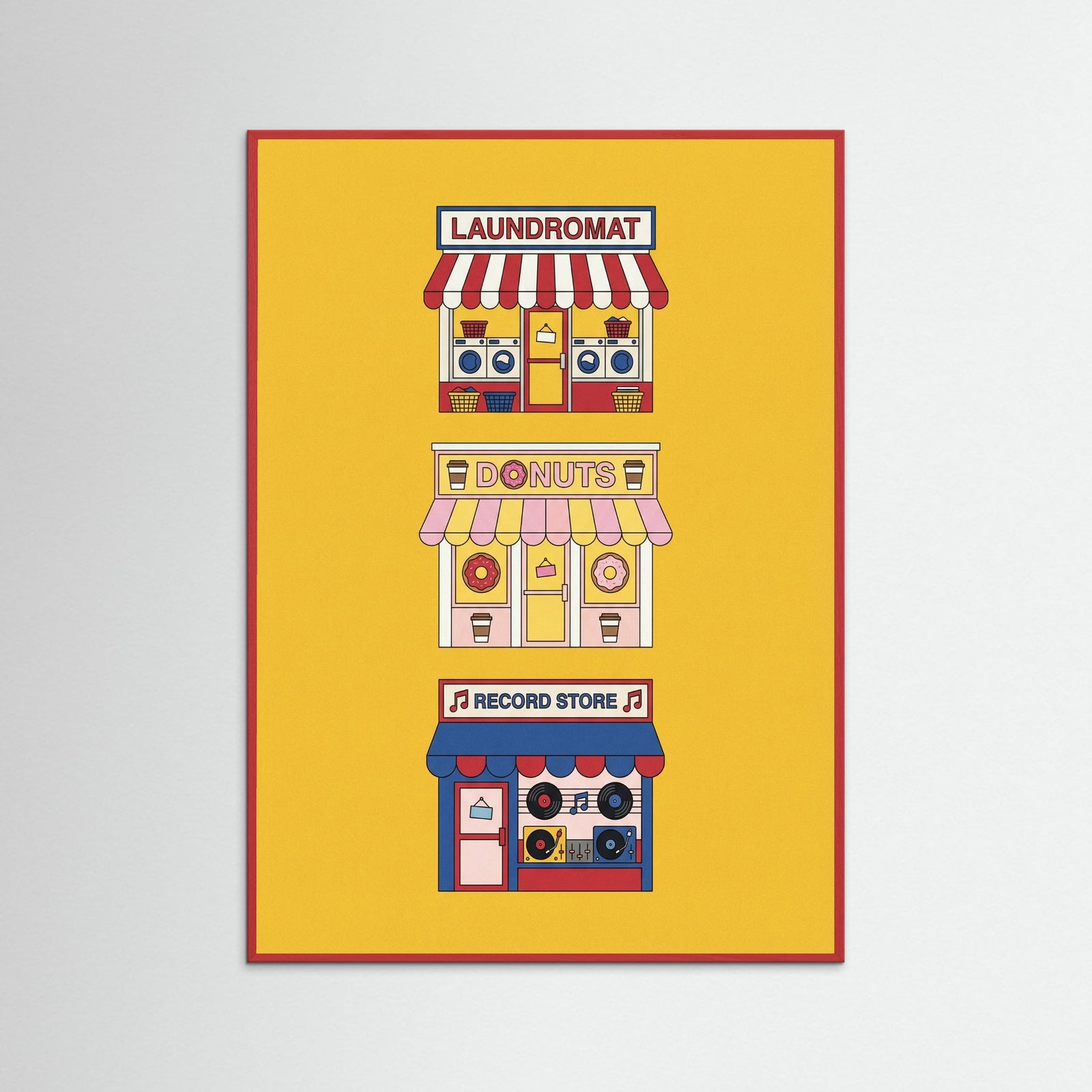 Red Wood Urban Barber Pole