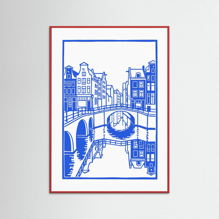 Red Wood Urban Blue Serenity