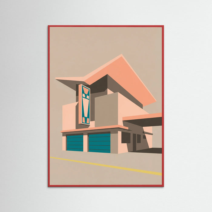Red Wood Urban Geometry