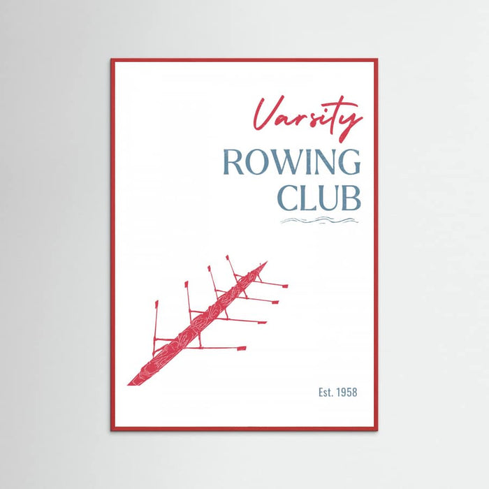 Varsity Rowing Club -juliste – juliste ja taidepainatus