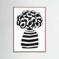 Vase Striped Poster – plakat og kunsttryk