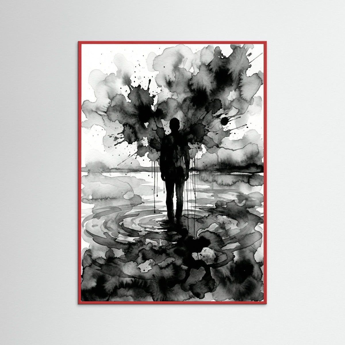 Red Wood Veiled Emotion