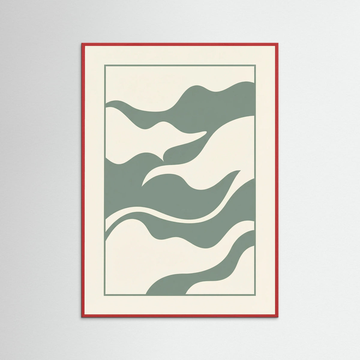 Red Wood Verdant Abstract