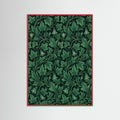 Red Wood Verdant Acanthus Pattern