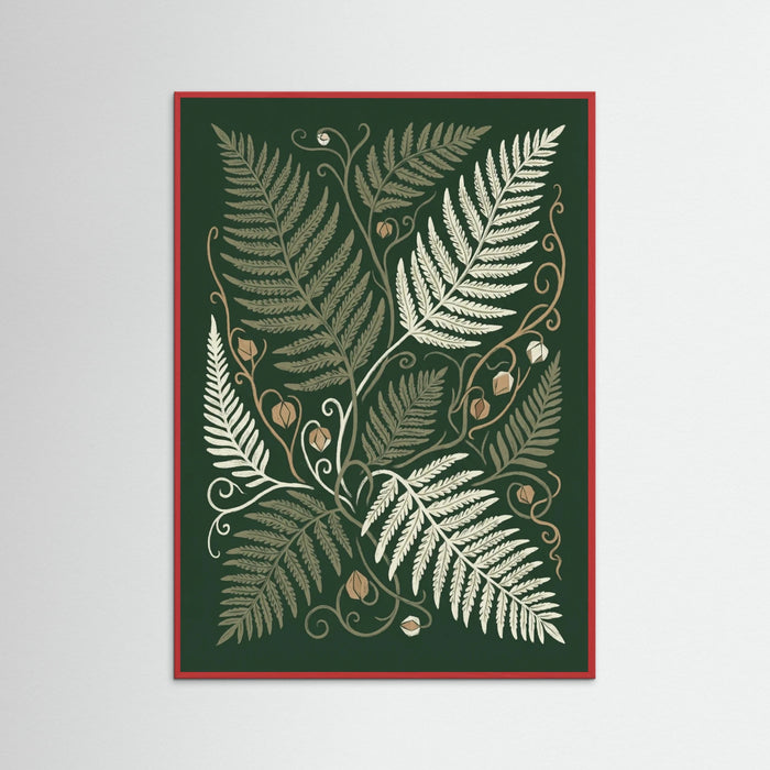 Red Wood Verdant Bloom Vines