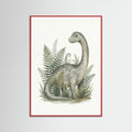 Red Wood Verdant Dino Portrait